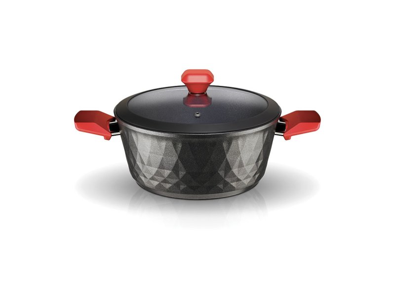 PYRAMIS(014010701) Red Diamond Βαθιά Κατσαρόλα από Αλουμίνιο 24cm 0032450 PYRAMIS(014010701) Red Diamond Βαθιά Κατσαρόλα από Αλουμίνιο 24cm 0032450