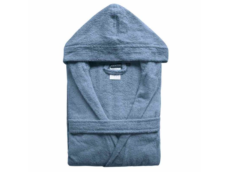 KENTIA Riley 01 Μπουρνούζι Με Κουκούλα MEDIUM Grey Blue 0032499 KENTIA Riley 01 Μπουρνούζι Με Κουκούλα MEDIUM Grey Blue 0032499