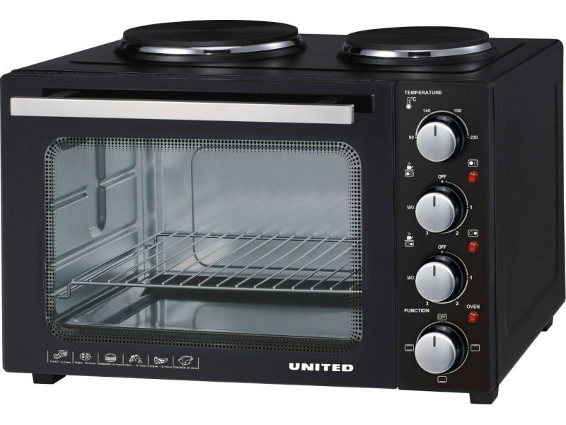 UNITED EO-9738 Ηλεκτρικό Φουρνάκι 35lt με 2 Εστίες 0032553 UNITED EO-9738 Ηλεκτρικό Φουρνάκι 35lt με 2 Εστίες 0032553