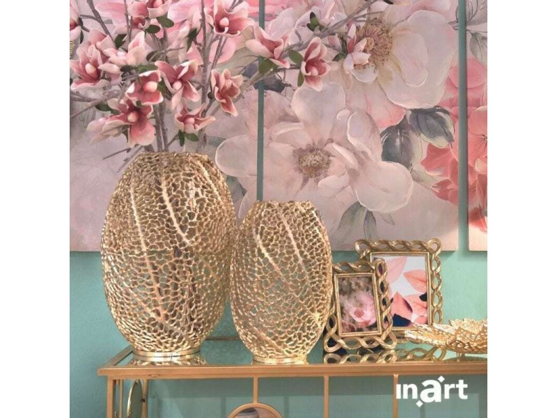 INART 3-70-983-0032 Διακοσμητικό Βάζο Μεταλλικό Χρυσό 33x33x50cm 0032607 INART 3-70-983-0032 Διακοσμητικό Βάζο Μεταλλικό Χρυσό 33x33x50cm 0032607