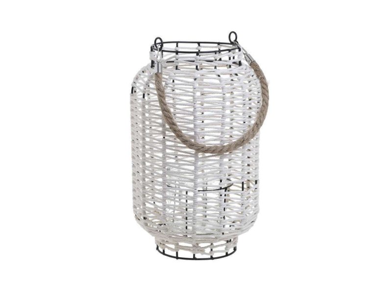 INART 3-70-823-0281 Φαναράκι Μεταλλικό Λευκό 20x20x34cm 0032610 INART 3-70-823-0281 Φαναράκι Μεταλλικό Λευκό 20x20x34cm 0032610