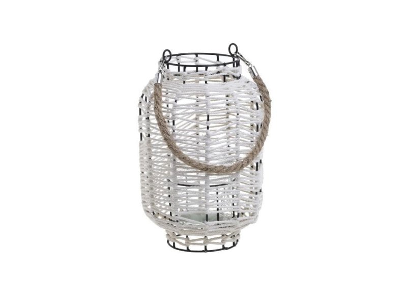 INART 3-70-823-0282 Φαναράκι Μεταλλικό Λευκό 18x18x30cm 0032611 INART 3-70-823-0282 Φαναράκι Μεταλλικό Λευκό 18x18x30cm 0032611