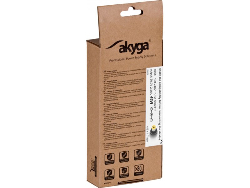AKYGA AK-ND-50 Τροφοδοτικό για notebook/ laptop Lenovo 20V / 2,25A, 45W, με 4x1.7mm 0032864 AKYGA AK-ND-50 Τροφοδοτικό για notebook/ laptop Lenovo 20V / 2,25A, 45W, με 4x1.7mm 0032864
