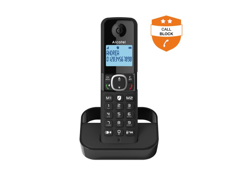 ALCATEL F860 Ασύρματο Τηλέφωνο με Aνοιχτή Aκρόαση Μαύρο 0032873 ALCATEL F860 Ασύρματο Τηλέφωνο με Aνοιχτή Aκρόαση Μαύρο 0032873