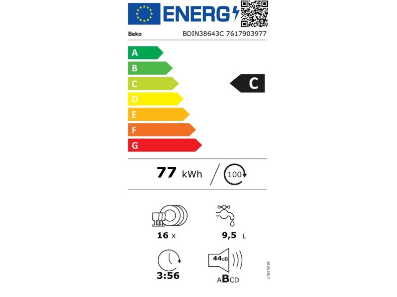 BEKO BDIN38643C Εντοιχιζόμενο Πλυντήριο Πιάτων για 16 Σερβίτσια Π59.8xY81.8εκ. Λευκό 0033218 BEKO BDIN38643C Εντοιχιζόμενο Πλυντήριο Πιάτων για 16 Σερβίτσια Π59.8xY81.8εκ. Λευκό 0033218