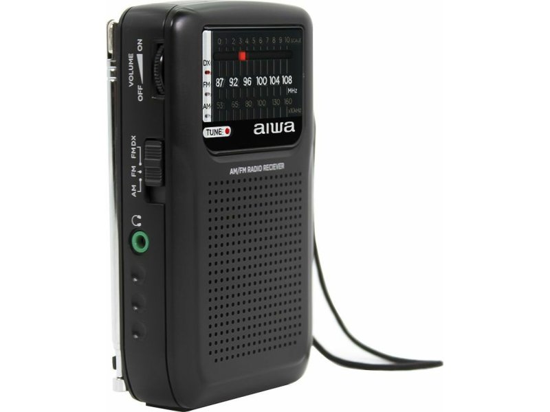 AIWA RS-33 Ραδιόφωνο τσέπης με Ακουστικά Μαύρο 0033267 AIWA RS-33 Ραδιόφωνο τσέπης με Ακουστικά Μαύρο 0033267
