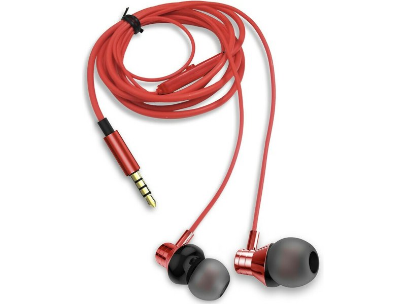 AIWA ESTM-50RD In-ear Handsfree με Βύσμα 3.5mm Κόκκινο 0033275 AIWA ESTM-50RD In-ear Handsfree με Βύσμα 3.5mm Κόκκινο 0033275