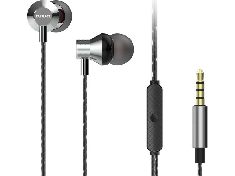 AIWA ESTM-50SL In-ear Handsfree με Βύσμα 3.5mm Silver 0033276 AIWA ESTM-50SL In-ear Handsfree με Βύσμα 3.5mm Silver 0033276