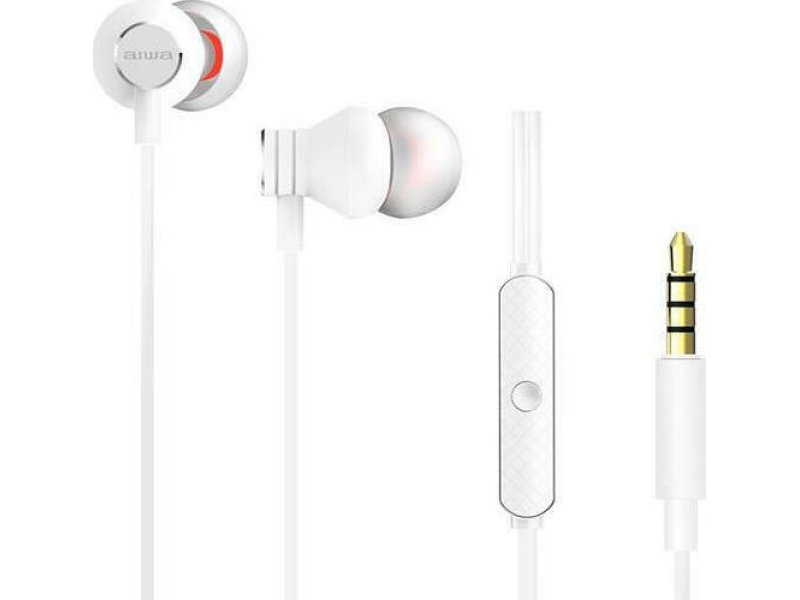 AIWA ESTM-50WT In-ear Handsfree με Βύσμα 3.5mm White 0033277 AIWA ESTM-50WT In-ear Handsfree με Βύσμα 3.5mm White 0033277