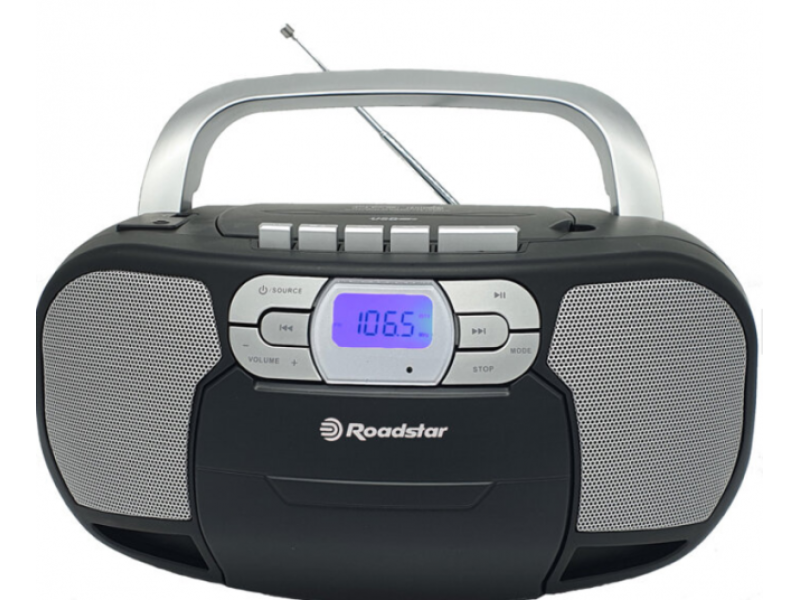 ROADSTAR RCR-4635UMP/BK Φορητό Ηχοσύστημα με CD / MP3 /USB / Ραδιόφωνο / Κασετόφωνο Μαύρο 0033289 ROADSTAR RCR-4635UMP/BK Φορητό Ηχοσύστημα με CD / MP3 /USB / Ραδιόφωνο / Κασετόφωνο Μαύρο 0033289