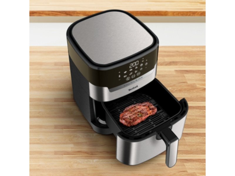 TEFAL Easy Fry & Grill Digit EY505 Φριτέζα Αέρος με Αποσπώμενο Κάδο 4.2lt Ασημί 0033314 TEFAL Easy Fry & Grill Digit EY505 Φριτέζα Αέρος με Αποσπώμενο Κάδο 4.2lt Ασημί 0033314