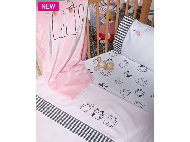 KENTIA Kitty Cat Σεντόνι Κούνιας Σετ 3 Τεμ 0033421 KENTIA Kitty Cat Σεντόνι Κούνιας Σετ 3 Τεμ 0033421