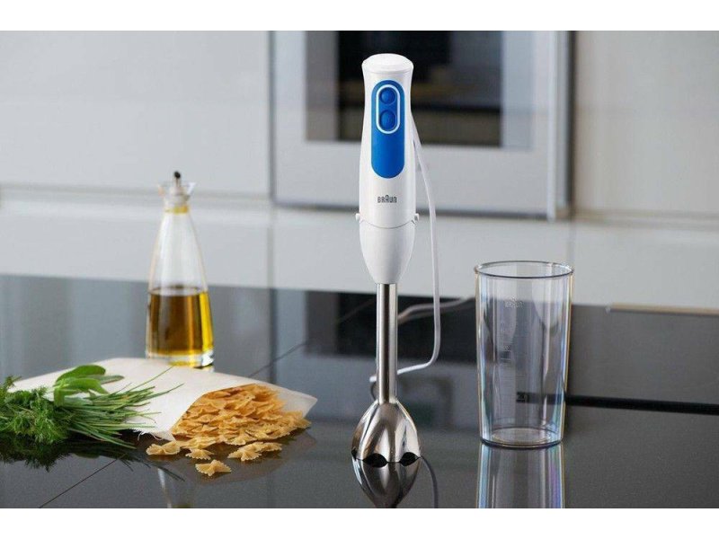 BRAUN MQ3000WH Smoothie+ Inox Ραβδομπλέντερ με Ανοξείδωτη Ράβδο 700W Λευκό (4192) 0033442