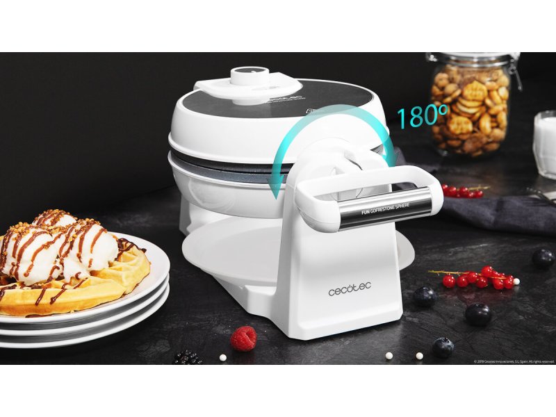 CECOTEC FUN GOFRESTONE SPHERE Βαφλιέρα σε Στρογγυλό Σχήμα 1000W 0033488 CECOTEC FUN GOFRESTONE SPHERE Βαφλιέρα σε Στρογγυλό Σχήμα 1000W 0033488