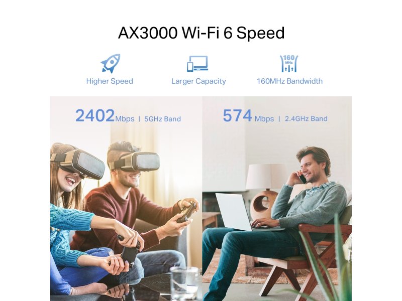 TP-LINK RE700X AX3000 v1 WiFi Extender Dual Band (2.4 & 5GHz) 3000Mbps 0034018 TP-LINK RE700X AX3000 v1 WiFi Extender Dual Band (2.4 & 5GHz) 3000Mbps 0034018