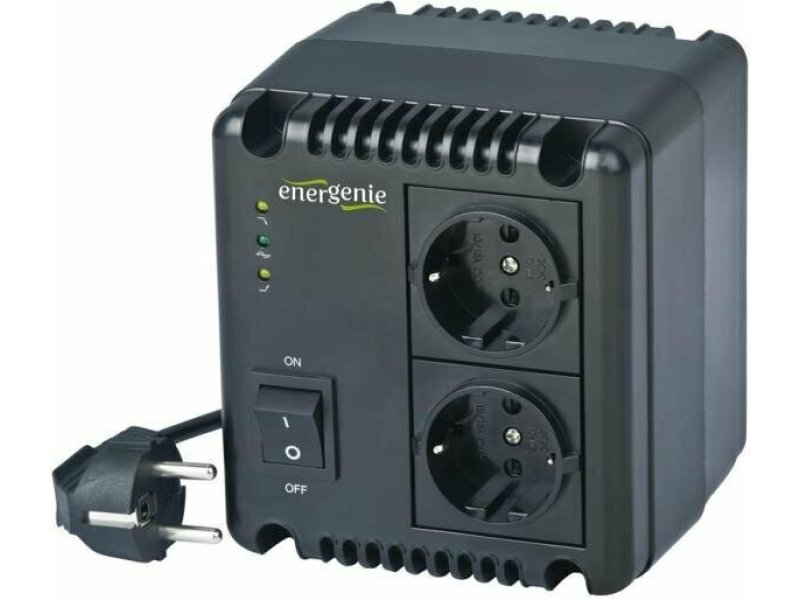 ENERGENIE EG-AVR-1001 Compact Σταθεροποιητής Τάσης Relay 1000VA με 2 Πρίζες Ρεύματος 0034029 ENERGENIE EG-AVR-1001 Compact Σταθεροποιητής Τάσης Relay 1000VA με 2 Πρίζες Ρεύματος 0034029
