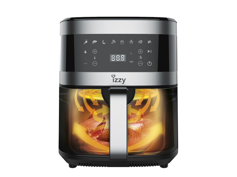IZZY IZ-8207 Φριτέζα Αέρος με Αποσπώμενο Κάδο 7lt Ασημί 1800W 0034042 IZZY IZ-8207 Φριτέζα Αέρος με Αποσπώμενο Κάδο 7lt Ασημί 1800W 0034042