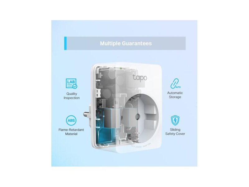 TP-LINK TAPO-P100 Smart Αντάπτορας Ρεύματος Wi-Fi, Bluetooth, Ver. 1.0 0034095 TP-LINK TAPO-P100 Smart Αντάπτορας Ρεύματος Wi-Fi, Bluetooth, Ver. 1.0 0034095