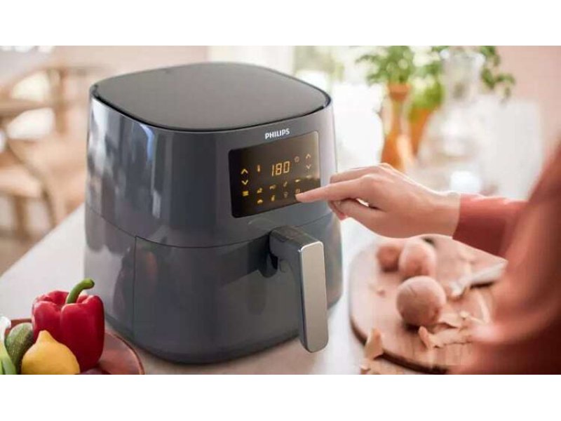 PHILIPS HD9255/60 Φριτέζα Αέρος με Αποσπώμενο Κάδο 4.1lt Γκρι 0034212 PHILIPS HD9255/60 Φριτέζα Αέρος με Αποσπώμενο Κάδο 4.1lt Γκρι 0034212