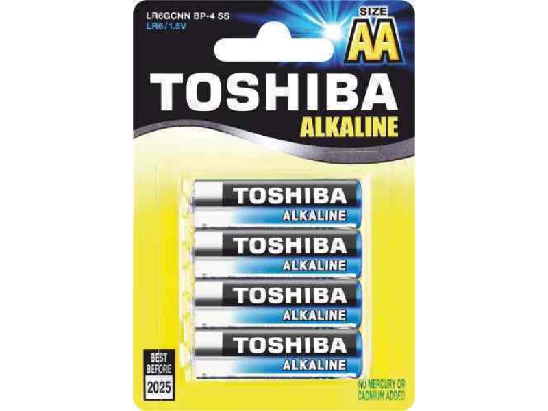 TOSHIBA LR6GCP BP-4 2A Αλκαλικές Μπαταρίες (T-0152650) 0034245 TOSHIBA LR6GCP BP-4 2A Αλκαλικές Μπαταρίες (T-0152650) 0034245