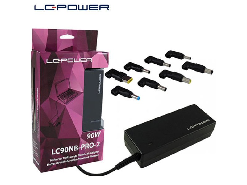 LC-POWER LC90NB-PRO-2 Universal Φορτιστής Laptop 90W 20V 4.74A χωρίς Καλώδιο Τροφοδοσίας 0034349 LC-POWER LC90NB-PRO-2 Universal Φορτιστής Laptop 90W 20V 4.74A χωρίς Καλώδιο Τροφοδοσίας 0034349