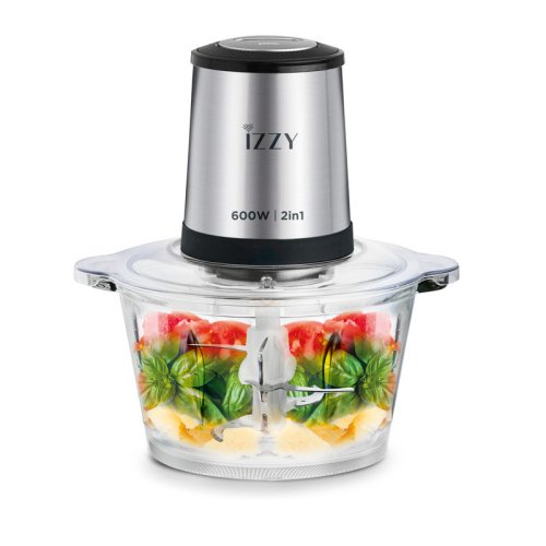 IZZY IZ-6904 Κοπτήριο Multi 600W 2σε1 με 2 μπολ 600W 0034361