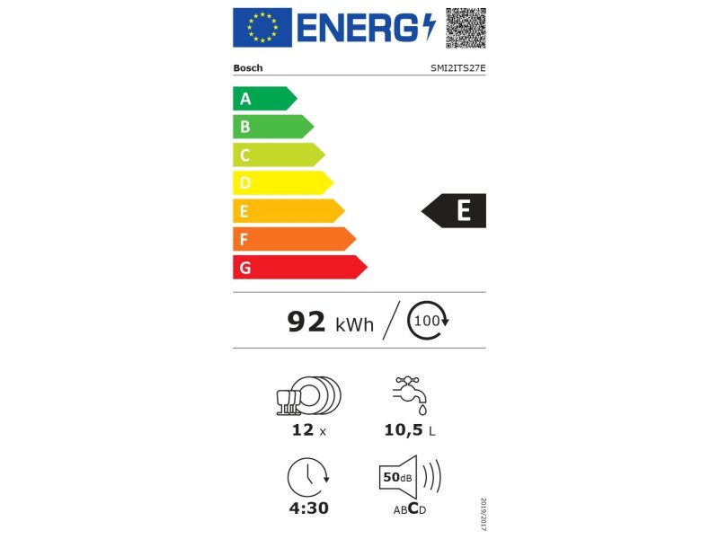 BOSCH SMI2ITS27E Πλυντήριο Πιάτων Εντοιχιζόμενο 12 Σερβίτσια 0034377 BOSCH SMI2ITS27E Πλυντήριο Πιάτων Εντοιχιζόμενο 12 Σερβίτσια 0034377
