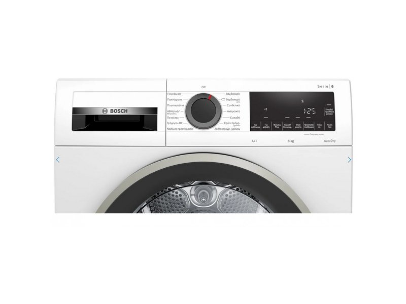 BOSCH WQG23108GR Στεγνωτήριο 8kg A++ με Αντλία Θερμότητας 0034506 BOSCH WQG23108GR Στεγνωτήριο 8kg A++ με Αντλία Θερμότητας 0034506