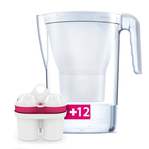BWT VIDA Κανάτα Φιλτραρίσματος Νερού White 2.6L + 12 Φίλτρα Εμπλουτισμένα με Μαγνήσιο (Made in Austria) 0034527