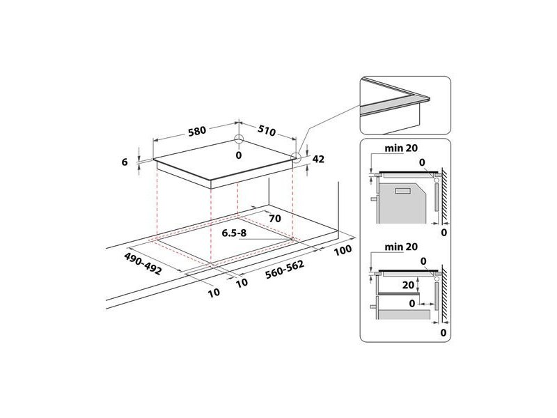 WHIRLPOOL AKT 8090 LX Κεραμική Εστία Αυτόνομη με Λειτουργία Κλειδώματος 58x51εκ. 0034552 WHIRLPOOL AKT 8090 LX Κεραμική Εστία Αυτόνομη με Λειτουργία Κλειδώματος 58x51εκ. 0034552