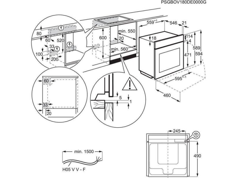 AEG BCE556360B Φούρνος άνω Πάγκου 71lt χωρίς Εστίες Π59.5εκ. Μαύρος 0034557 AEG BCE556360B Φούρνος άνω Πάγκου 71lt χωρίς Εστίες Π59.5εκ. Μαύρος 0034557