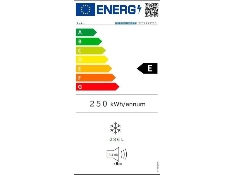 BEKO B3RMFNE314W Όρθιος Καταψύκτης 286lt ( Υ x Π x Β: 185 x 59.5 x 65cm) Λευκός 0034696 BEKO B3RMFNE314W Όρθιος Καταψύκτης 286lt ( Υ x Π x Β: 185 x 59.5 x 65cm) Λευκός 0034696
