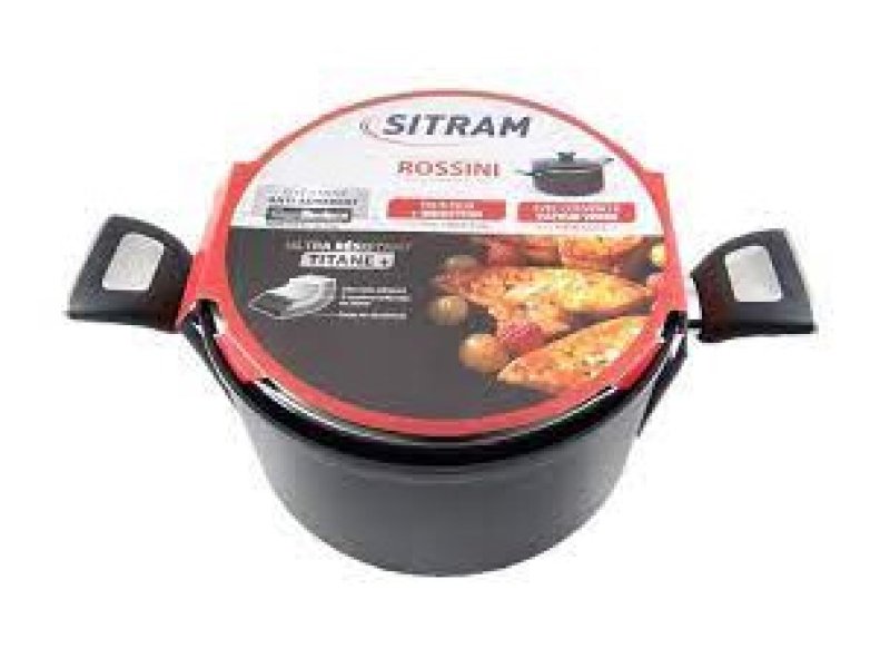 SITRAM Rossini 24cm Βαθιά Κατσαρόλα με Καπάκι από Αλουμίνιο 711769 0034873 SITRAM Rossini 24cm Βαθιά Κατσαρόλα με Καπάκι από Αλουμίνιο 711769 0034873