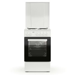 THERMOGATZ TGS-E50-WH Κουζίνα 47lt με Εμαγιέ Εστίες Π50εκ. Λευκή 0034886