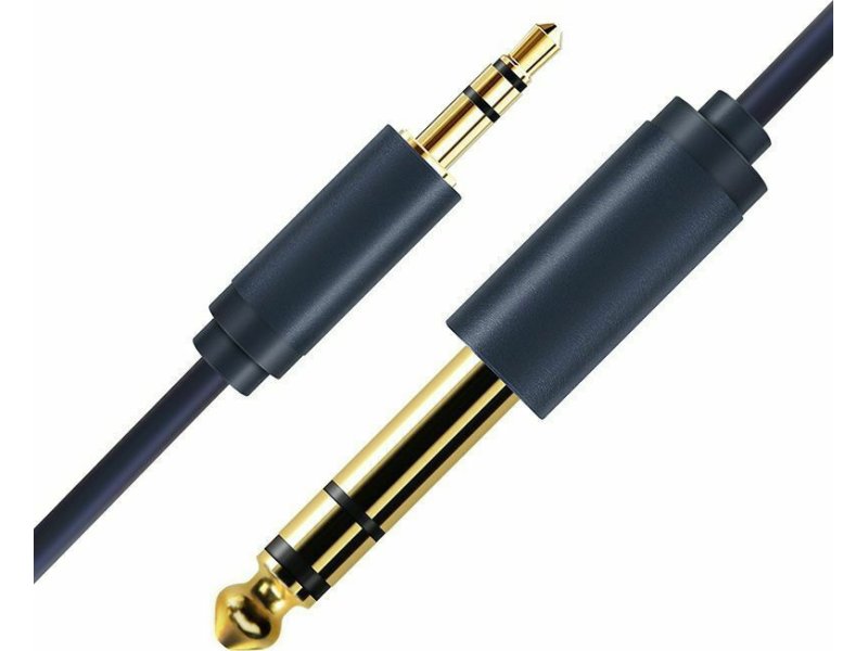 CABLETIME CT-AV321-H11G-DB3 Cable 6.3mm male - 3m Μαύρο 0035177 CABLETIME CT-AV321-H11G-DB3 Cable 6.3mm male - 3m Μαύρο 0035177