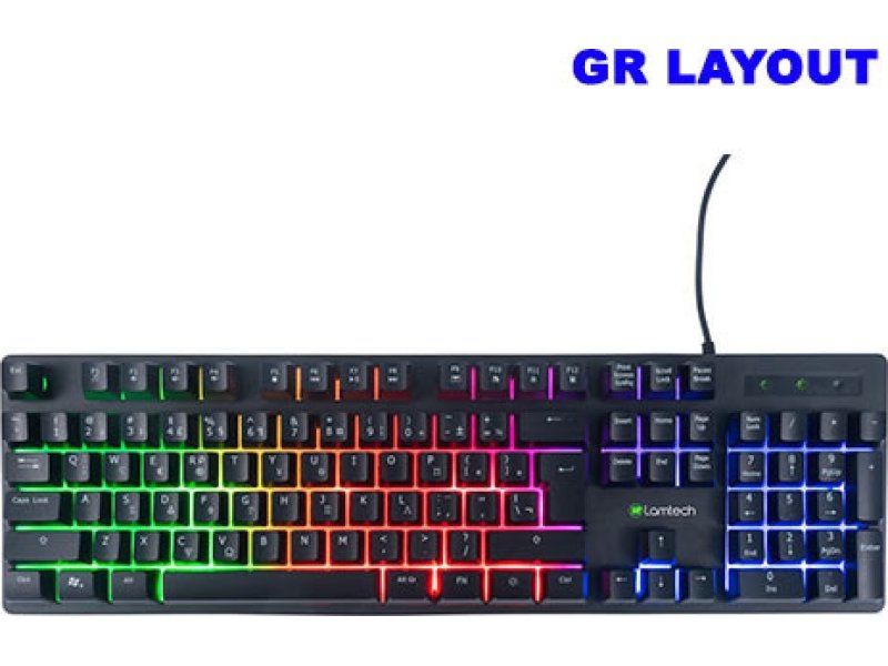 LAMTECH LAM021325 Gaming Πληκτρολόγιο με RGB φωτισμό (Ελληνικό) 0035255 LAMTECH LAM021325 Gaming Πληκτρολόγιο με RGB φωτισμό (Ελληνικό) 0035255