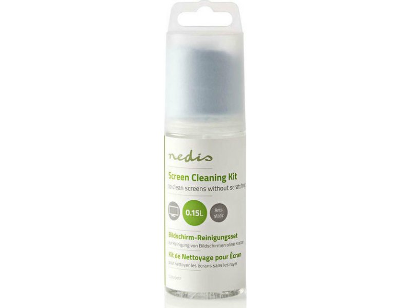 NEDIS CLSN100TP Κιτ καθαρισμού, 150 ml υγρό και πανάκι 0035405 NEDIS CLSN100TP Κιτ καθαρισμού, 150 ml υγρό και πανάκι 0035405