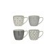 INART 6-60-112-0013 S/4 Κούπα Πορσελάνινη 4 Σχέδια 0035447 INART 6-60-112-0013 S/4 Κούπα Πορσελάνινη 4 Σχέδια 0035447