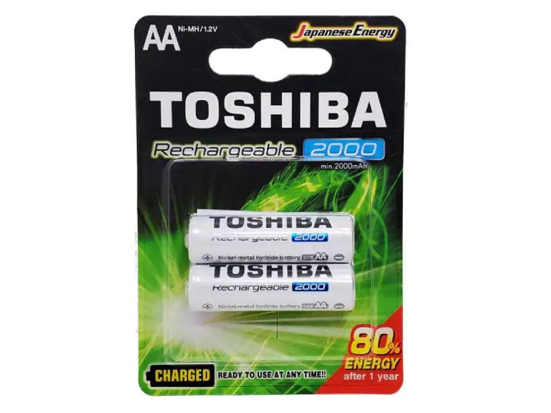 TOSHIBA TNH-6GME Επαναφορτιζόμενες Μπαταρίες AA Ni-MH 2000mAh 1.2V 2τμχ 0035510 TOSHIBA TNH-6GME Επαναφορτιζόμενες Μπαταρίες AA Ni-MH 2000mAh 1.2V 2τμχ 0035510