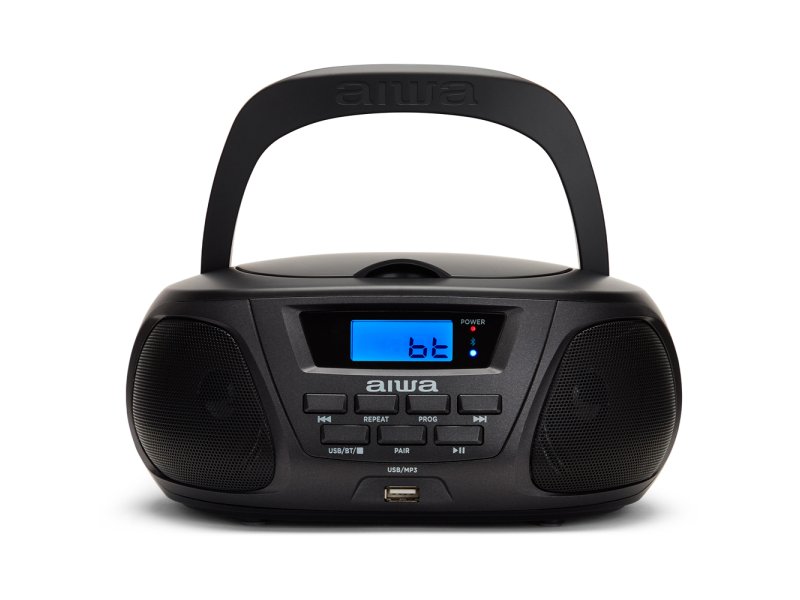AIWA BBTU-300BKMKII Φορητό Ηχοσύστημα με Bluetooth / CD / USB / Ραδιόφωνο σε Μαύρο Χρώμα 0035564 AIWA BBTU-300BKMKII Φορητό Ηχοσύστημα με Bluetooth / CD / USB / Ραδιόφωνο σε Μαύρο Χρώμα 0035564