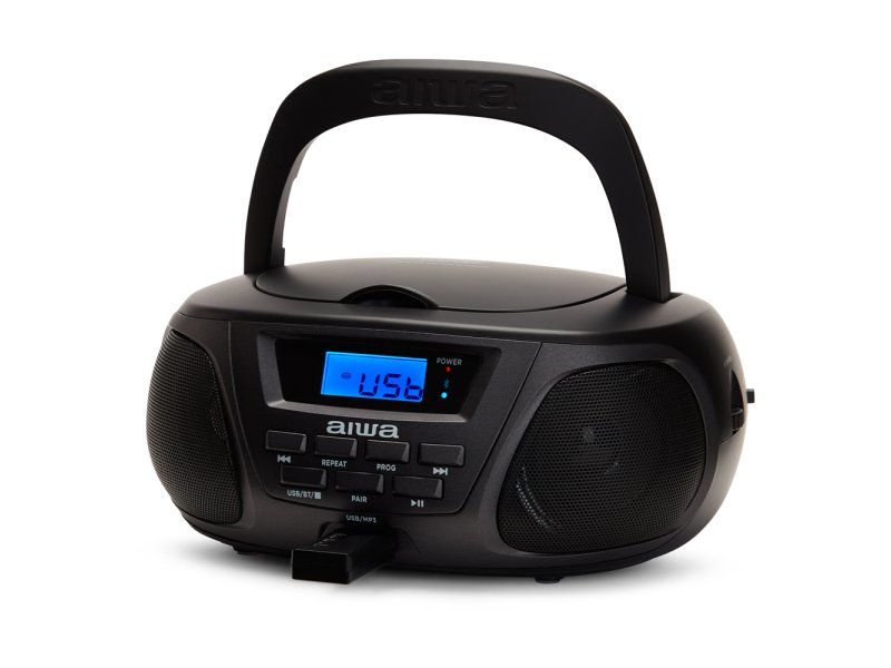 AIWA BBTU-300BKMKII Φορητό Ηχοσύστημα με Bluetooth / CD / USB / Ραδιόφωνο σε Μαύρο Χρώμα 0035564 AIWA BBTU-300BKMKII Φορητό Ηχοσύστημα με Bluetooth / CD / USB / Ραδιόφωνο σε Μαύρο Χρώμα 0035564