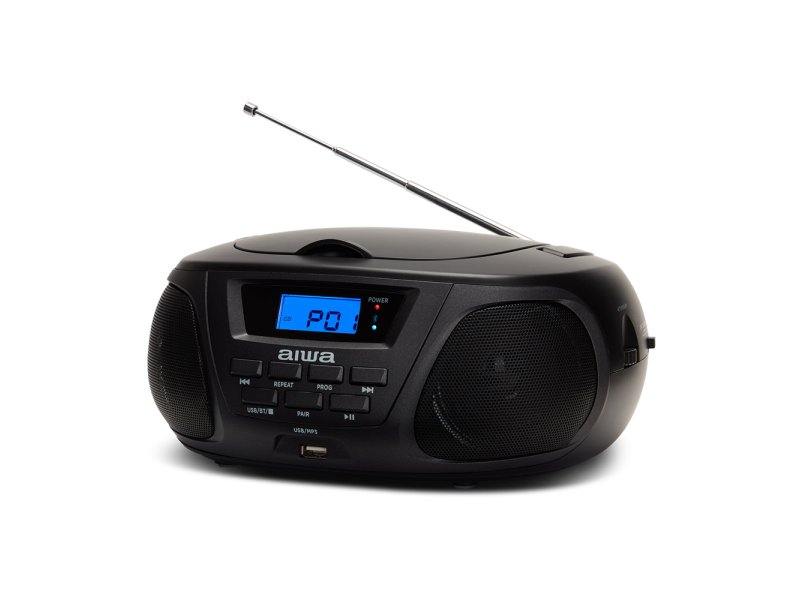AIWA BBTU-300BKMKII Φορητό Ηχοσύστημα με Bluetooth / CD / USB / Ραδιόφωνο σε Μαύρο Χρώμα 0035564 AIWA BBTU-300BKMKII Φορητό Ηχοσύστημα με Bluetooth / CD / USB / Ραδιόφωνο σε Μαύρο Χρώμα 0035564