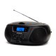 AIWA BBTU-300BKMKII Φορητό Ηχοσύστημα με Bluetooth / CD / USB / Ραδιόφωνο σε Μαύρο Χρώμα 0035564 AIWA BBTU-300BKMKII Φορητό Ηχοσύστημα με Bluetooth / CD / USB / Ραδιόφωνο σε Μαύρο Χρώμα 0035564