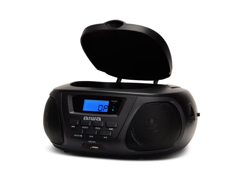 AIWA BBTU-300BKMKII Φορητό Ηχοσύστημα με Bluetooth / CD / USB / Ραδιόφωνο σε Μαύρο Χρώμα 0035564 AIWA BBTU-300BKMKII Φορητό Ηχοσύστημα με Bluetooth / CD / USB / Ραδιόφωνο σε Μαύρο Χρώμα 0035564