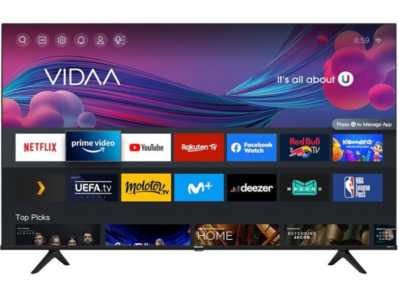 HISENSE H55A6BG Smart Τηλεόραση 55 HISENSE H55A6BG Smart Τηλεόραση 55