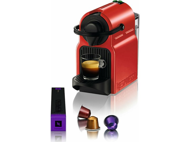 KRUPS XN1005V Nespresso Inissia Καφετιέρα Espresso 19bar - 1260W - 0.7lt Κόκκινη 0035764 KRUPS XN1005V Nespresso Inissia Καφετιέρα Espresso 19bar - 1260W - 0.7lt Κόκκινη 0035764