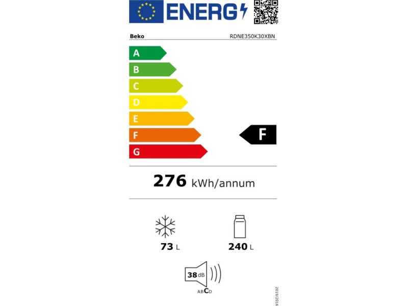 BEKO RDNE350K30XBN Ψυγείο Δίπορτο 313lt NoFrost Υ172xΠ59.5xΒ65.5εκ. Inox 0035765 BEKO RDNE350K30XBN Ψυγείο Δίπορτο 313lt NoFrost Υ172xΠ59.5xΒ65.5εκ. Inox 0035765