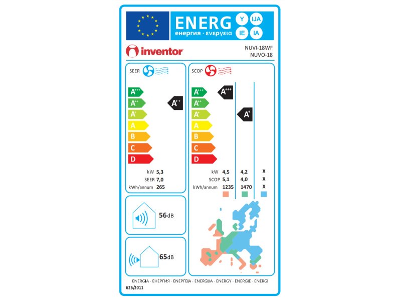 INVENTOR NEO N2UVI-18WFI/N2UVO-18 Κλιματιστικό Inverter 18000 BTU A++/A+ με Ιονιστή και WiFi 0035793 INVENTOR NEO N2UVI-18WFI/N2UVO-18 Κλιματιστικό Inverter 18000 BTU A++/A+ με Ιονιστή και WiFi 0035793