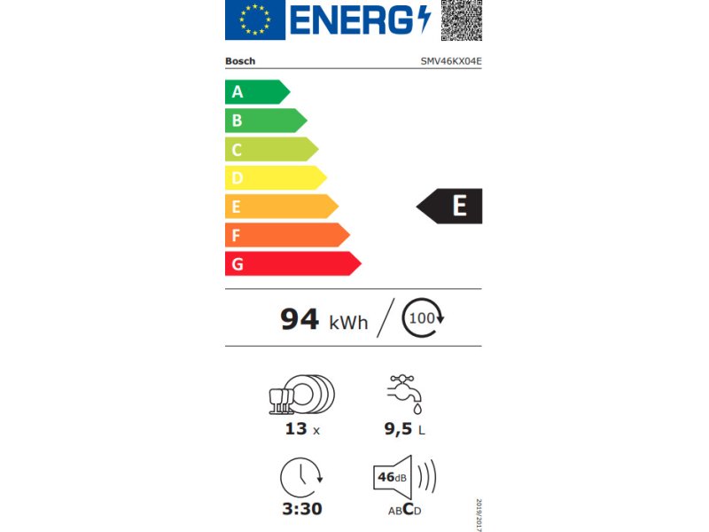 BOSCH SMV46KX04E Πλήρως Εντοιχιζόμενο Πλυντήριο Πιάτων για 13 Σερβίτσια Π59.8xY81.5εκ. Λευκό 0035948 BOSCH SMV46KX04E Πλήρως Εντοιχιζόμενο Πλυντήριο Πιάτων για 13 Σερβίτσια Π59.8xY81.5εκ. Λευκό 0035948