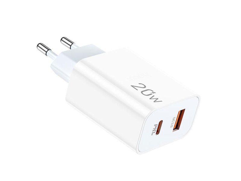 LAMTECH LAM023527 Φορτιστής Χωρίς Καλώδιο με Θύρα USB-A και Θύρα USB-C 20W Quick Charge 3.0 / Power Delivery Λευκός 0035980 LAMTECH LAM023527 Φορτιστής Χωρίς Καλώδιο με Θύρα USB-A και Θύρα USB-C 20W Quick Charge 3.0 / Power Delivery Λευκός 0035980